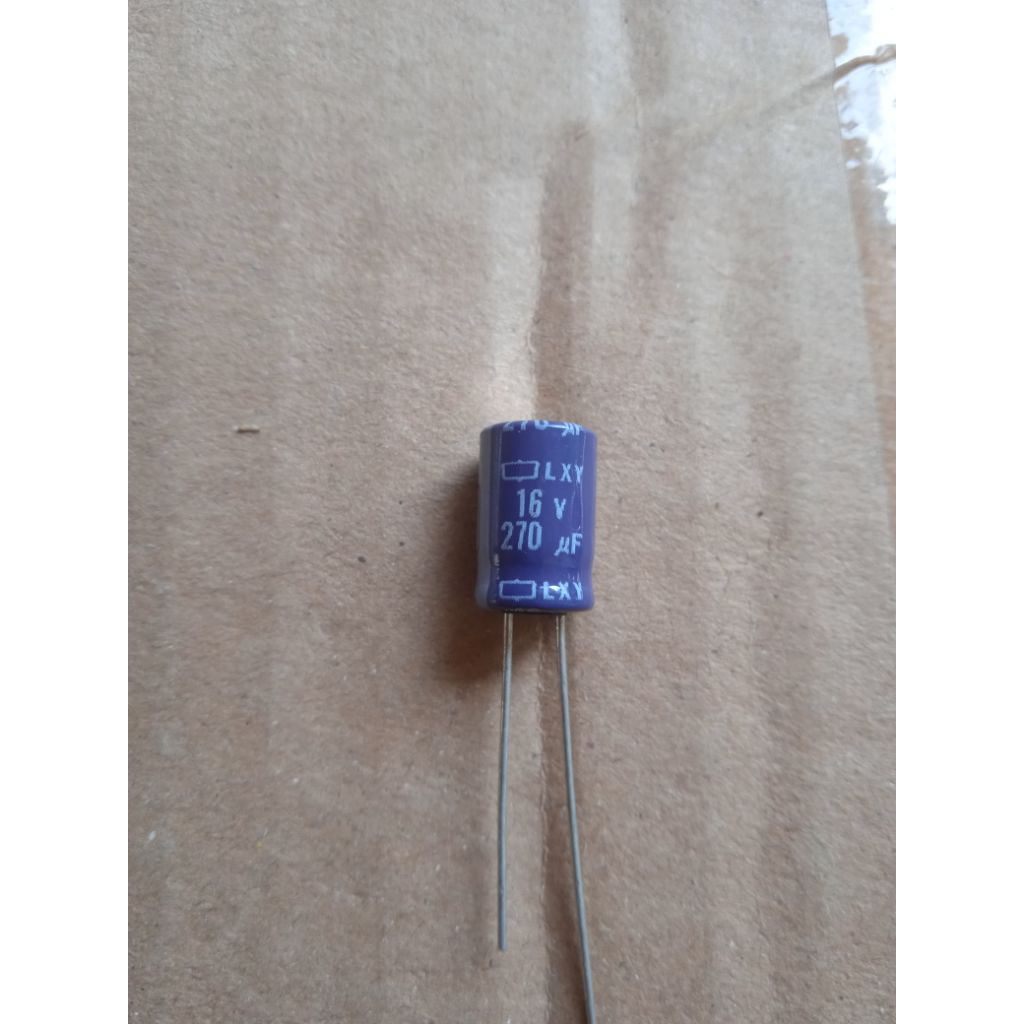 Elco 270uf 16v 270 uf 16 volt kondensator elektrolit elko kapasitor