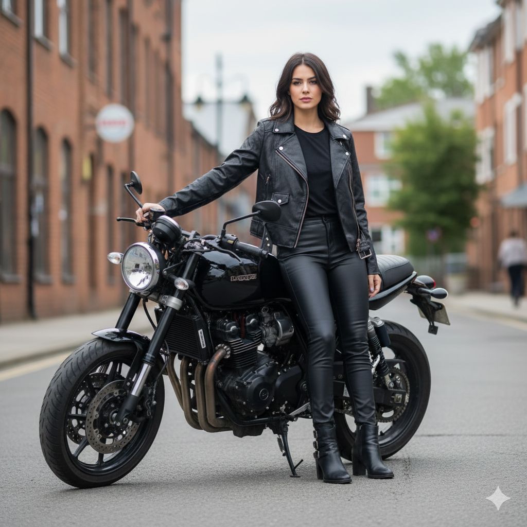 Leather Jacket Jaket Kulit Jacket Ramones Jaket Motoran Bikers Jacket Racing