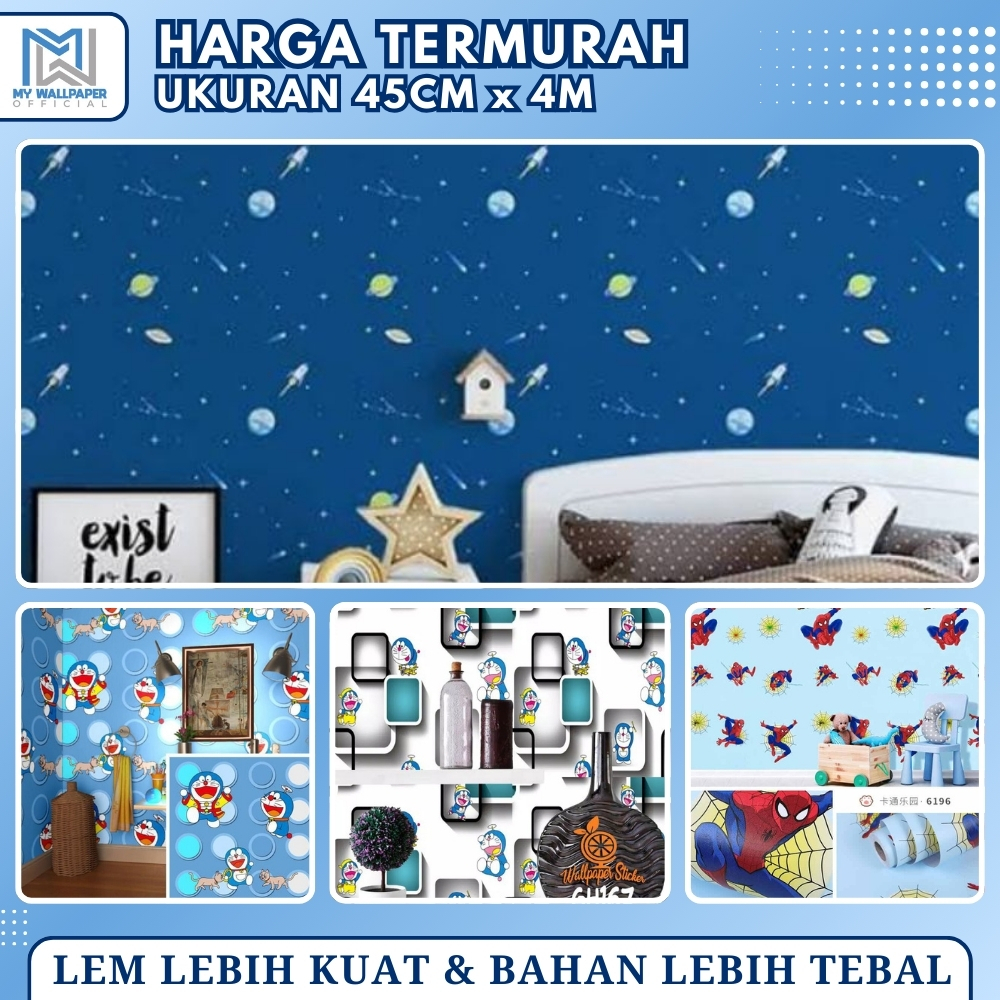 Wallpaper Dinding Doraemon Stiker Dinding Anak Doraemon Walpaper Dinding Doraemon Wallpaper Doraemon