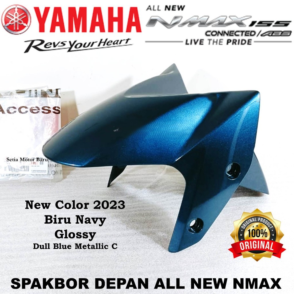 Spakbor Depan Fender Front All New Nmax N Max Biru Navy Glossy 2023 Asli 2D-PF1511-00-PH, Biru Navy 