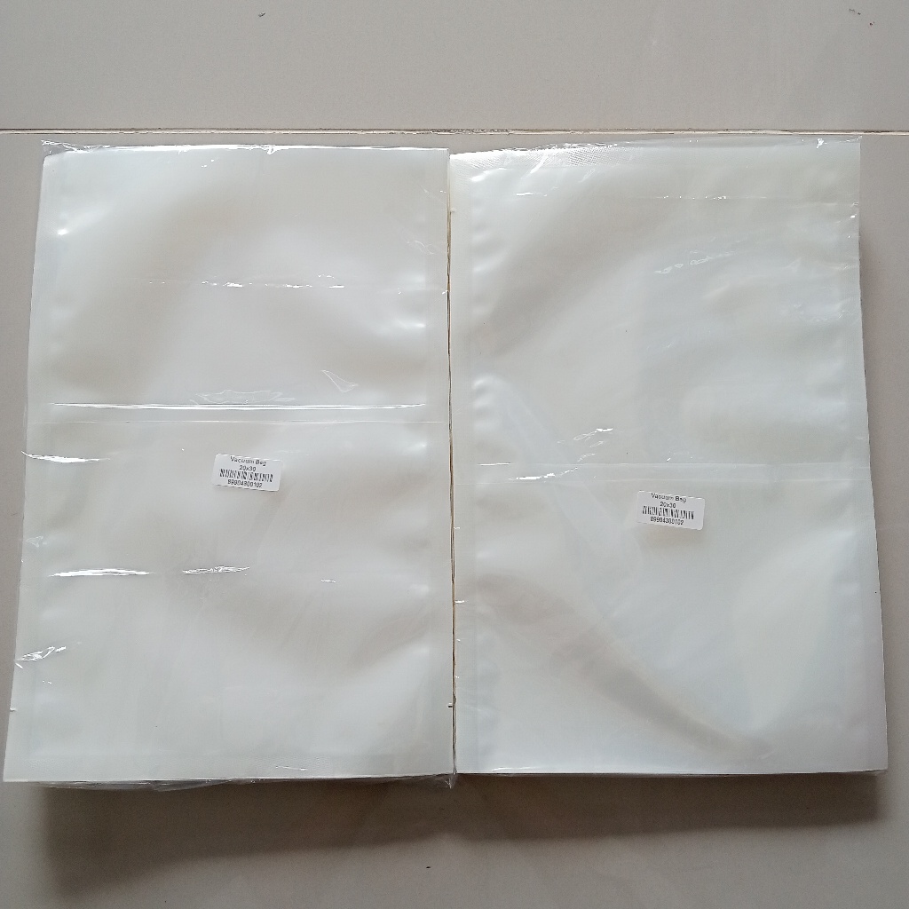 Plastik Vacuum Bag 20x30 cm | Plastik Vakum Makanan Tebal & Kuat | Kemasan Vakum Serbaguna