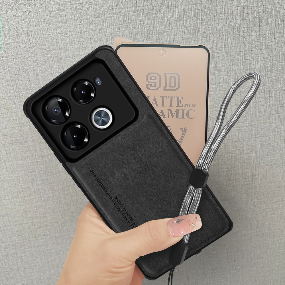 2 in 1 Case HP Infinix Note 40 Pro Plus Note 40 Pro 4G 5G X6850 X6851 X6851B Premium Casing Kulit de