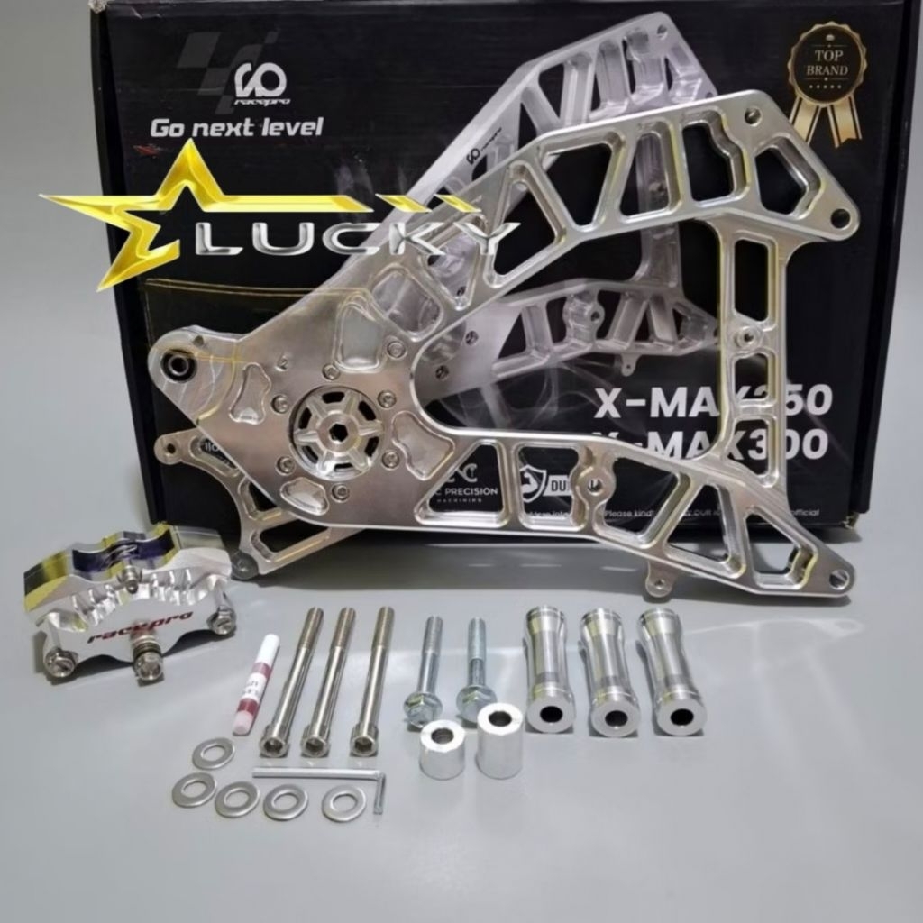 PAKETAN SWING ARM RACEPRO DAN KALIPER RACEPRO GP R2 XMAX OLD/XMAX NEW/XMAX 250/XMAX 300 PAKETAN KALI