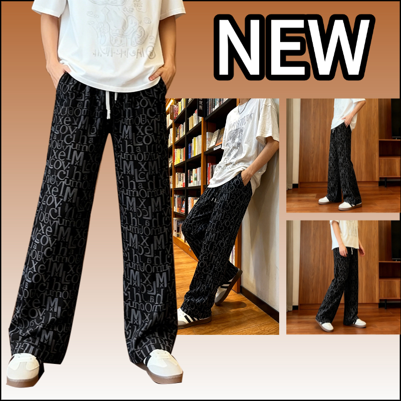 Celana Lurus Longgar Korean Style Baggy Casual Pants Celana Kulot Pria Korean Style Sweatpants Pria