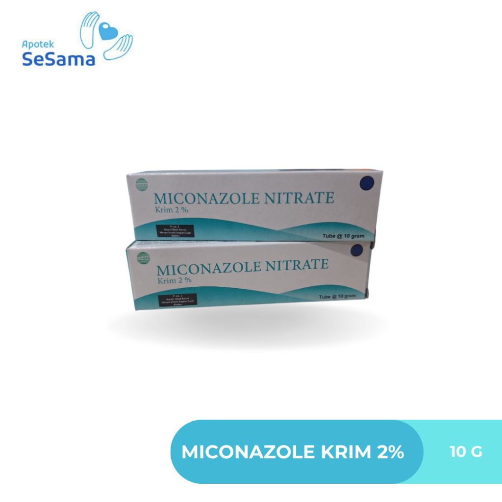 Miconazole Nitrate Mulia 2% Cream 10 Gram Tube