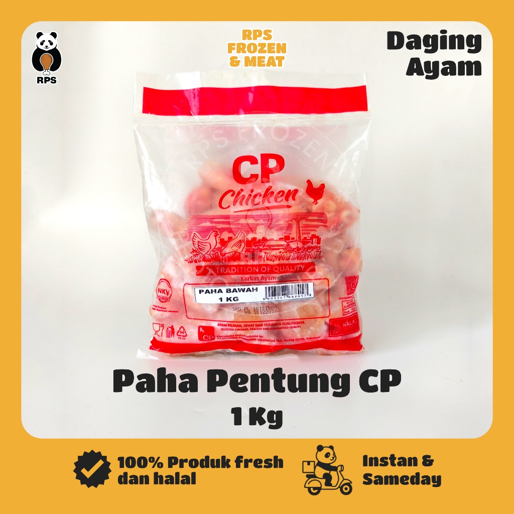 Paha Bawah 1 Kg Frozen, Paha Bawah CP 1 Kg, Paha Pentung 1 Kg