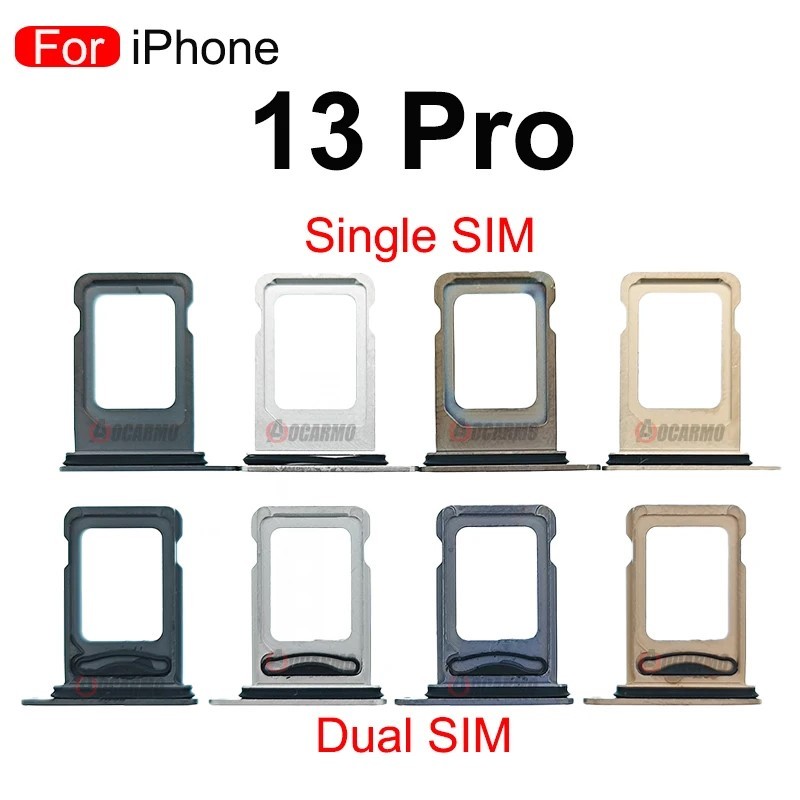Slot Tempat Dudukan Kartu Simcard Sim card Lock Simtray Sim Tray IP 13 PRO / IP 13 PRO MAX - DUAL SI