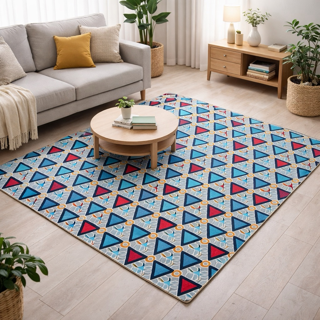 Karpet Busa Malaysia Full Minimalis & Kembang Design /Karpet Lantai Premium / Karpet Busa Tebal