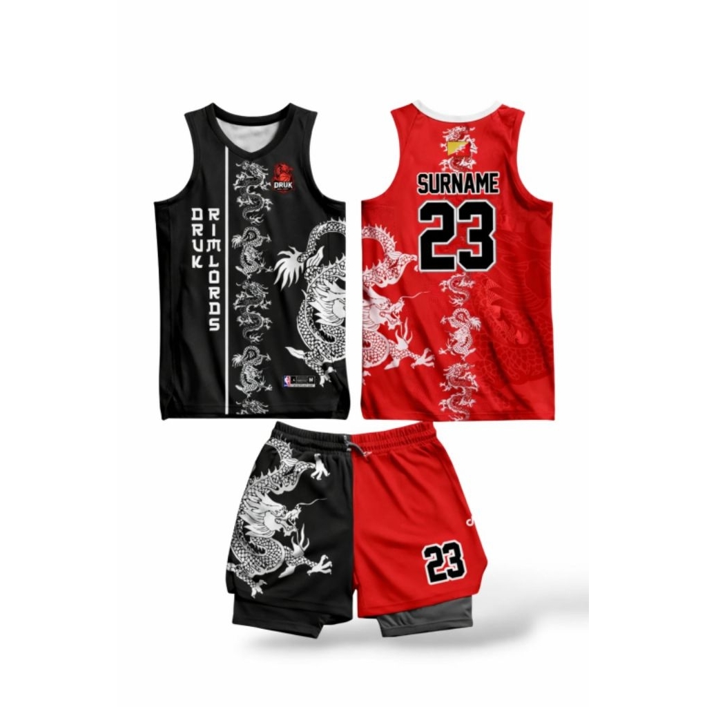 CUSTOM JERSEY BASKET SOLO / CUSTOM JERSEY BASKET Satuan Desain 29 Naga