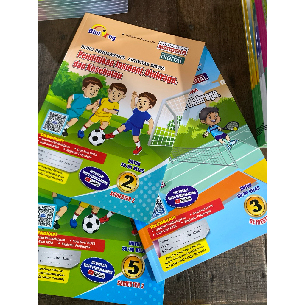 bintang PJOK sd kelas 1,2,3,4,5 dan 6 semester 2