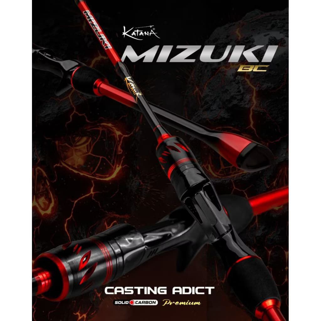 Joran baitcasting katana mizuki top solid carbon