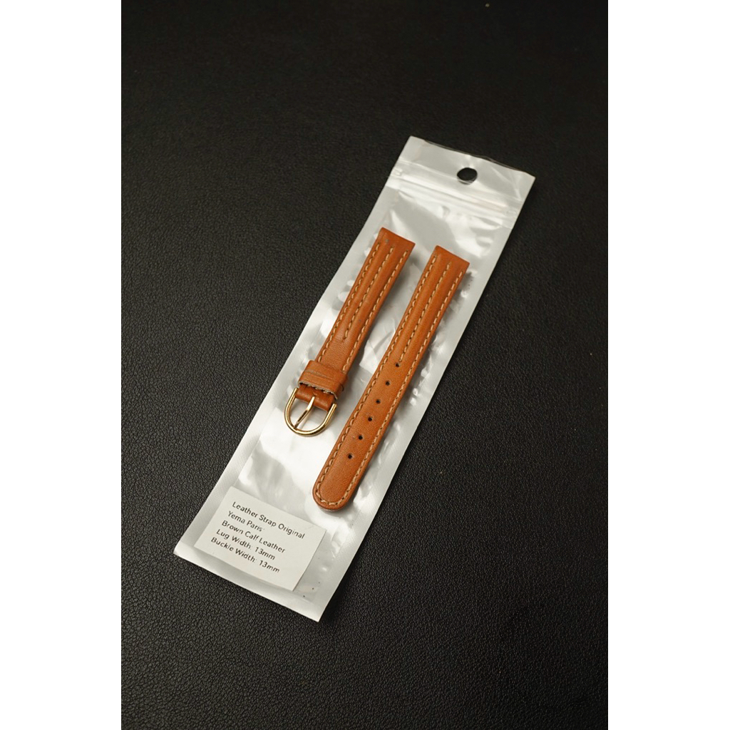 Strap Jam Tangan YEMA Paris Ladies 13mm Genuine Leather Vintage Preloved