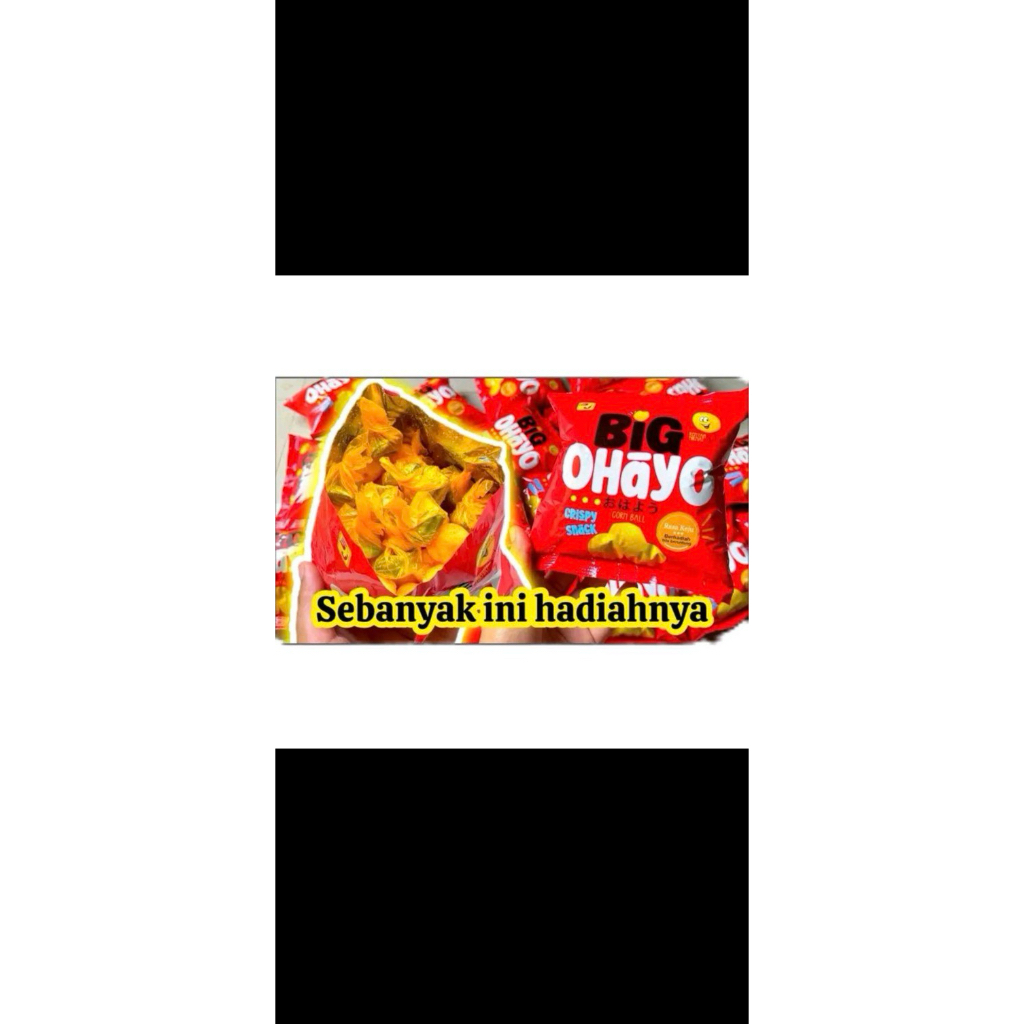 Chiki Berhadiah BIG OHAYO Isi 40 Snack Crispy Favorit Food Camilan