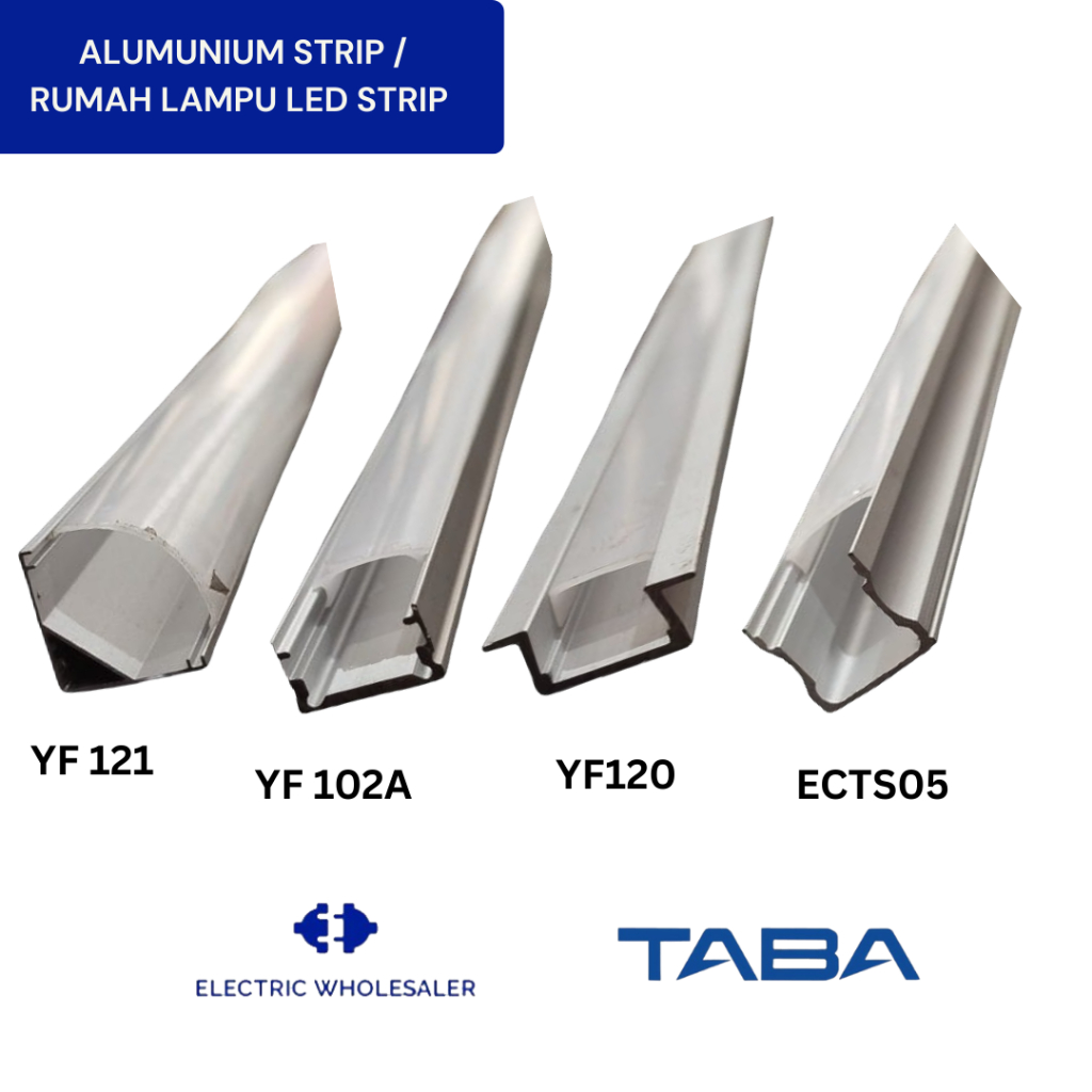 Cover Led Strip Aluminium  Panjang 1 Meter