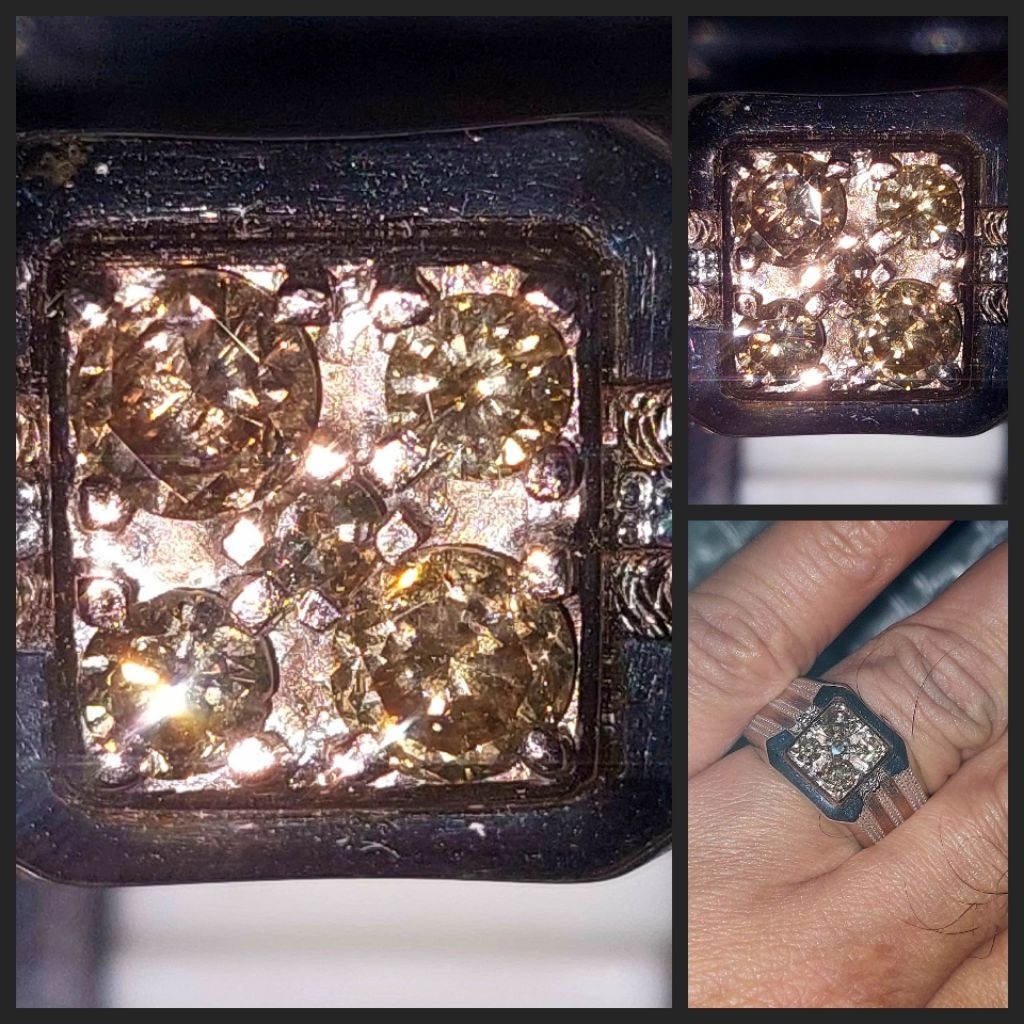 BERLIAN BANJAR ASLI KALIMANTAN RING PERAK HANDMADE  Batu Berlian Banjar Ring Perak Hand Made Rare It