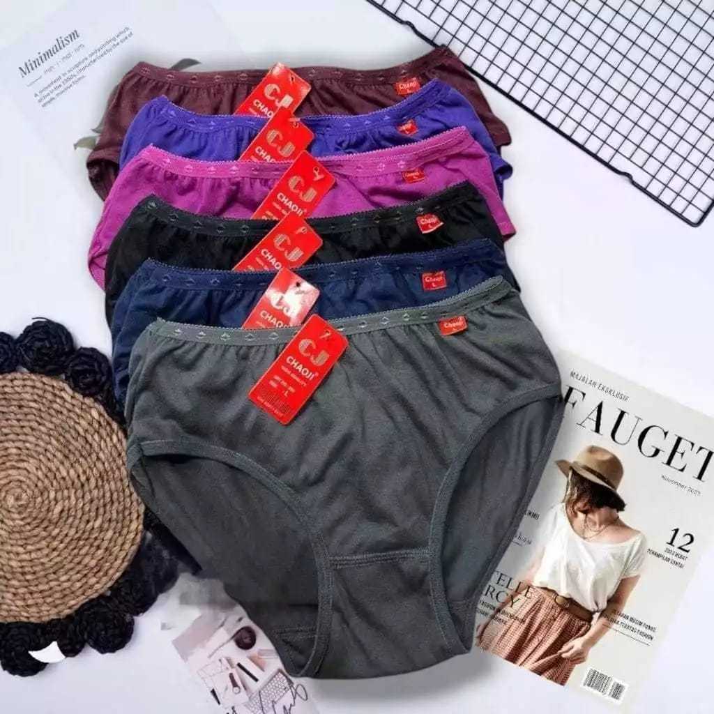 (COD) PROMO 12 PCS CELANA DALEM WANITA KATUN IMPORT / celana dalam wanita murah / Celana dalam wanit
