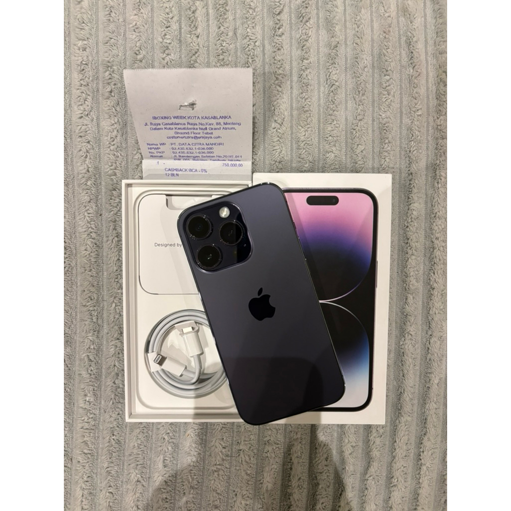 iPhone 14 Pro 128 iBox Resmi Nota Lengkap