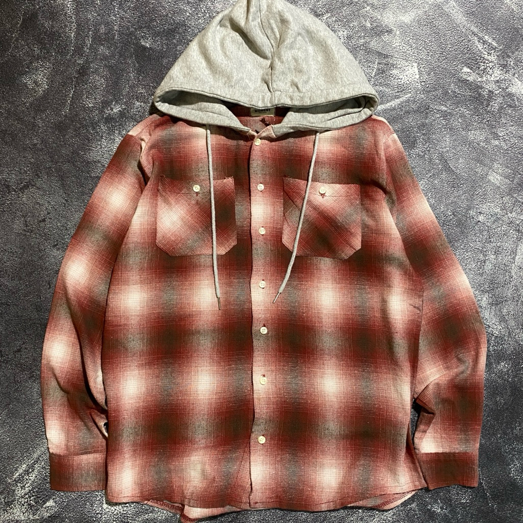 Flanel hoodie veterano