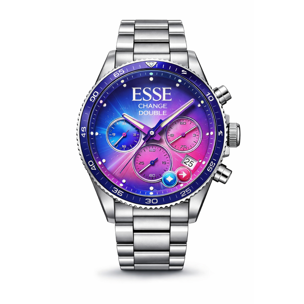 Jam Tangan Pria Esse Change Double Wine