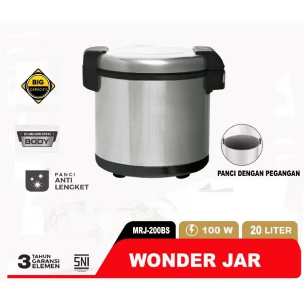 Wonder Jar Pemanas Nasi MRJ 200 BS Maspion 20 Liter