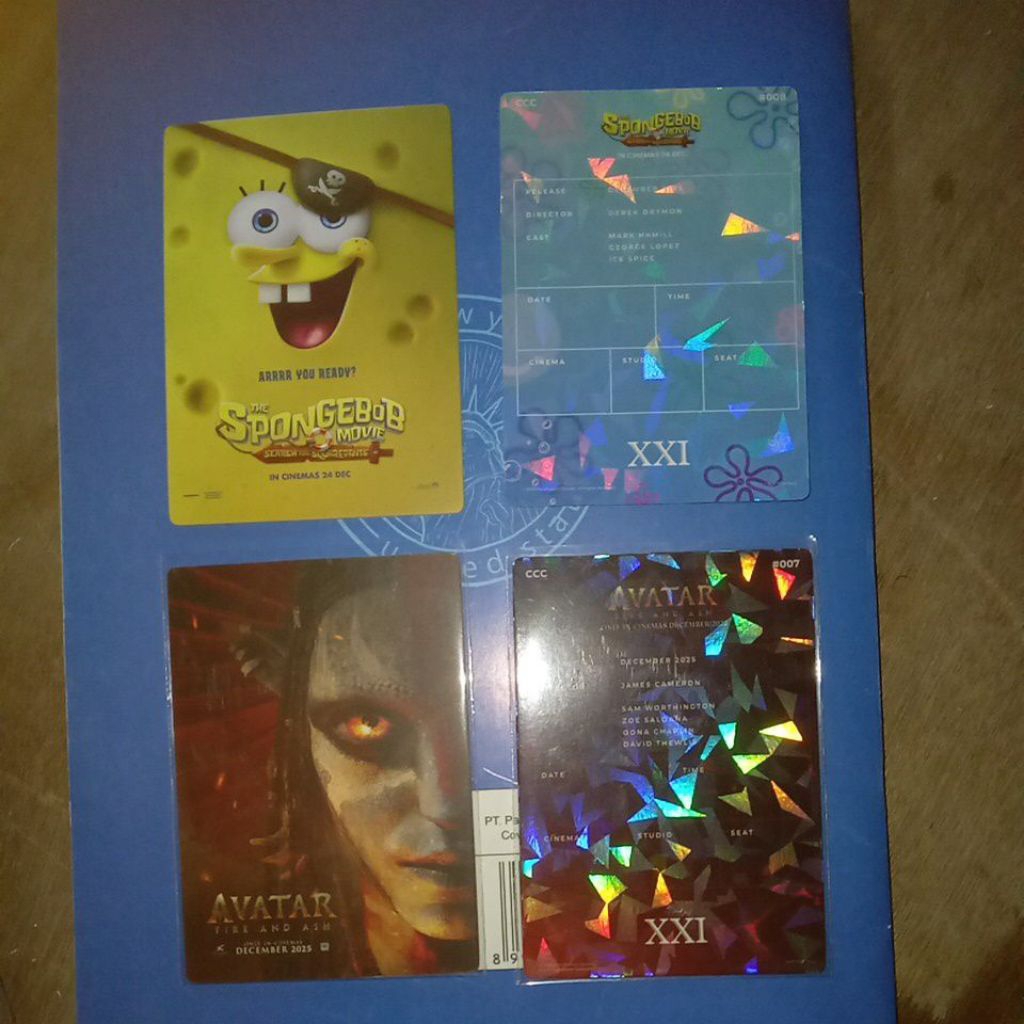 Cinema Collectible Card XXI Avatar Fire and Ash Dan Sponge Bob Movie Versi Finishing Doff