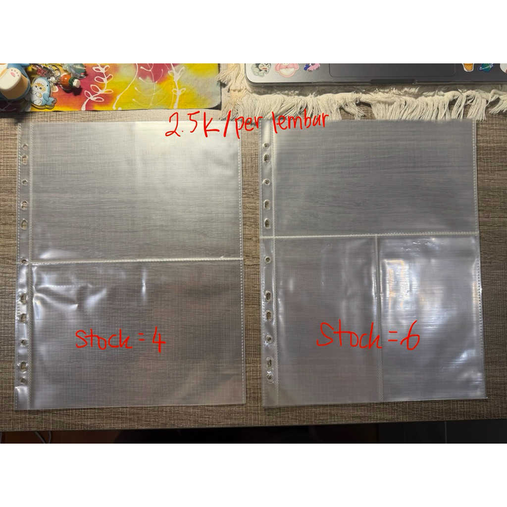 preloved binder sleeve A4 A5 1P 2P 3P 4P 9P kpop album photocard poster postcard collection