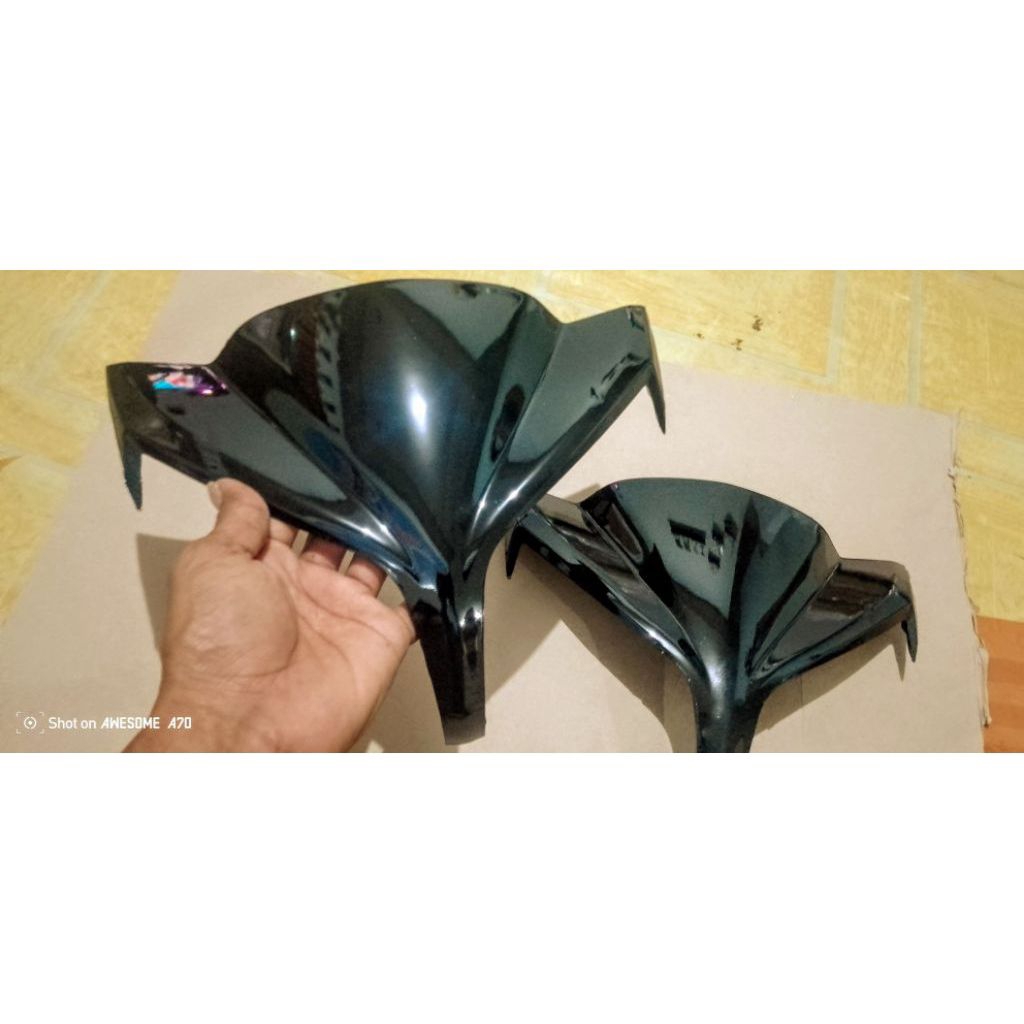 cover batok Jupiter Z robot visor batok depan Jupiter Z new 2010 robot warna hitam