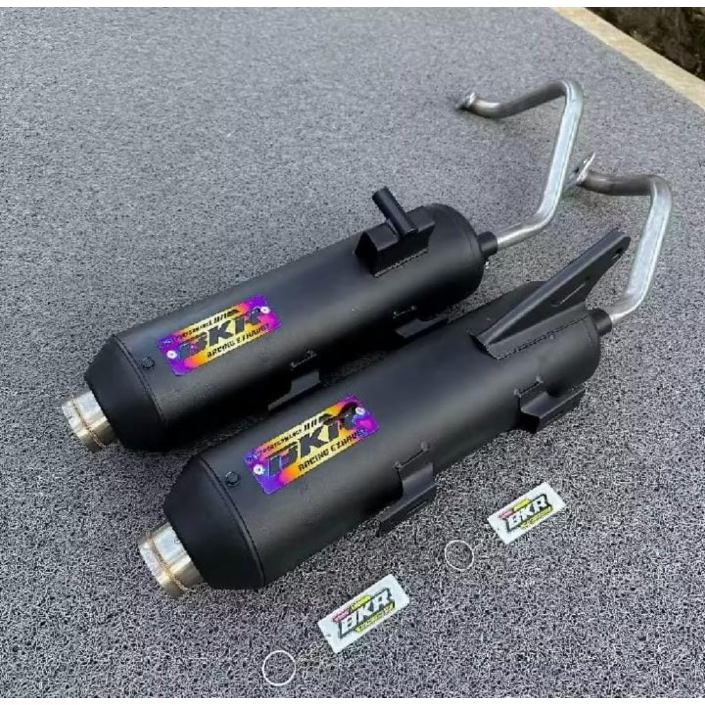 KNALPOT Racing Motor Matic merk BKR.. Suara Adem.