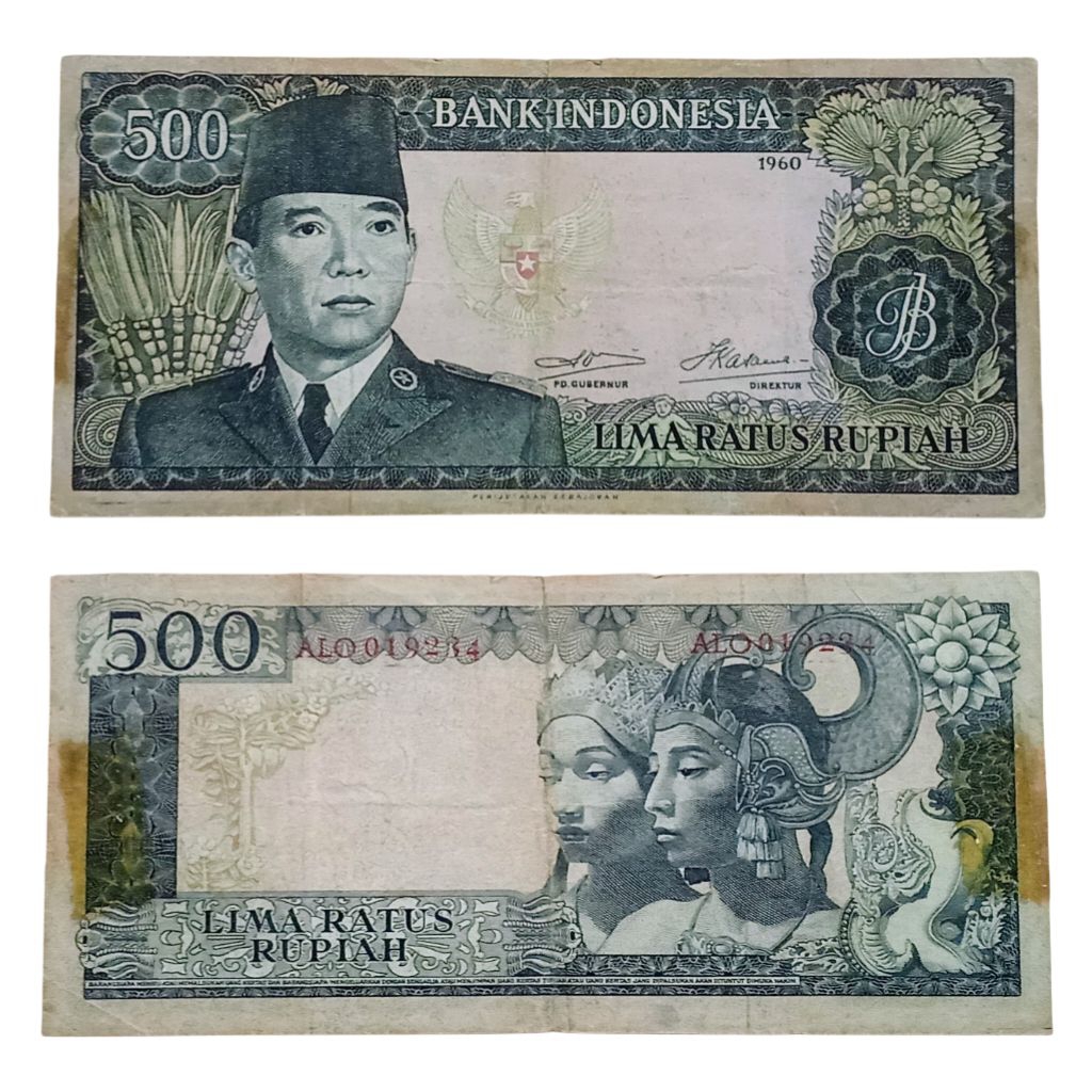 Uang Kuno 500 rupiah Sukarno