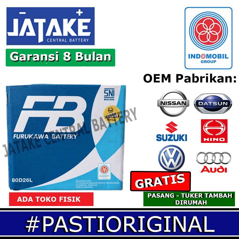 Aki Basah 80D26L Furukawa Battery FB Premium Mobil Toyota Alphard Innova diesel Vellfire Kia Carniva