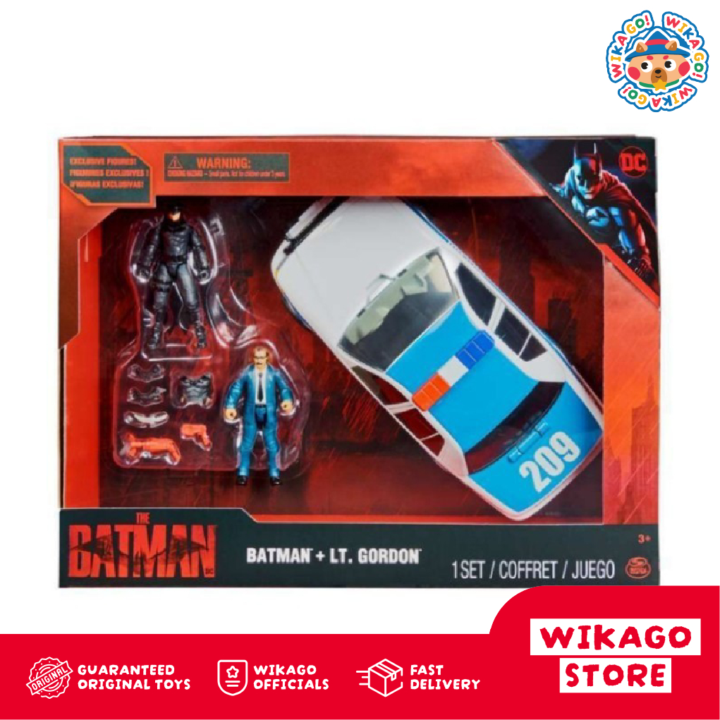 Spin Master DC The Batman Batman + Lt. Gordon and Police Car Set