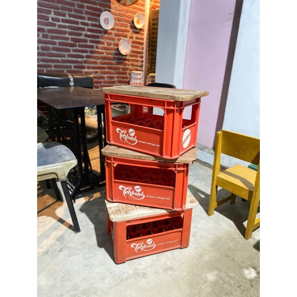 krat bekas teh botol Sosro