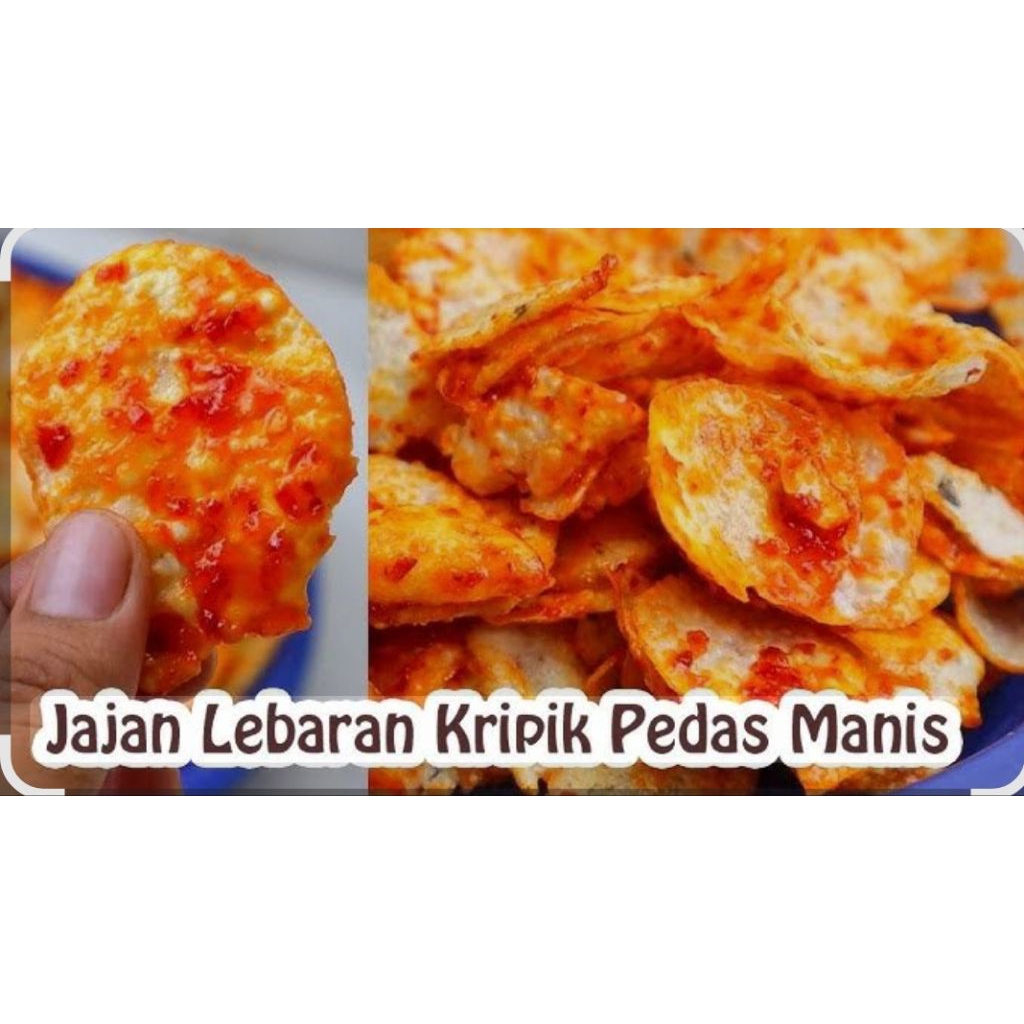 Kerupuk Opak koin sanjai pedas manis