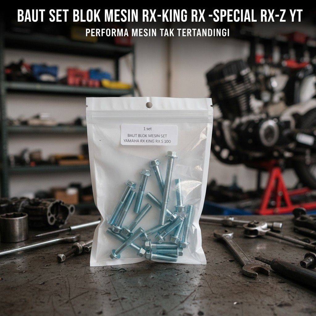 baut set blok mesin RX-king RX-K RX-SPECIAL RX-Z YT COBRA