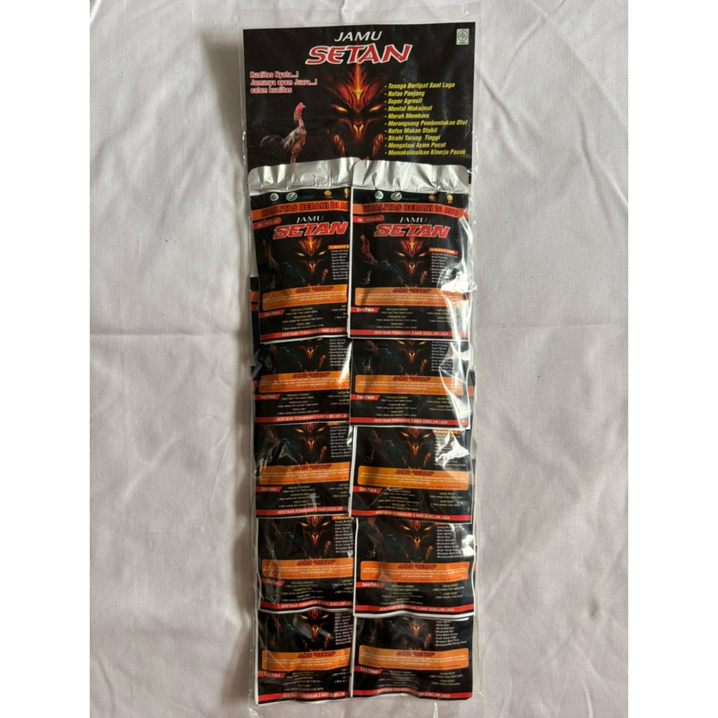 Jamu Ayam Petarung Aduan JAMU SETAN MERAH 1 renteng