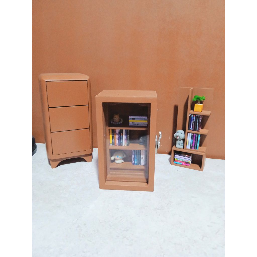 MH Woodcraft - Lemari Miniatur | Anxiety bookshelf miniature