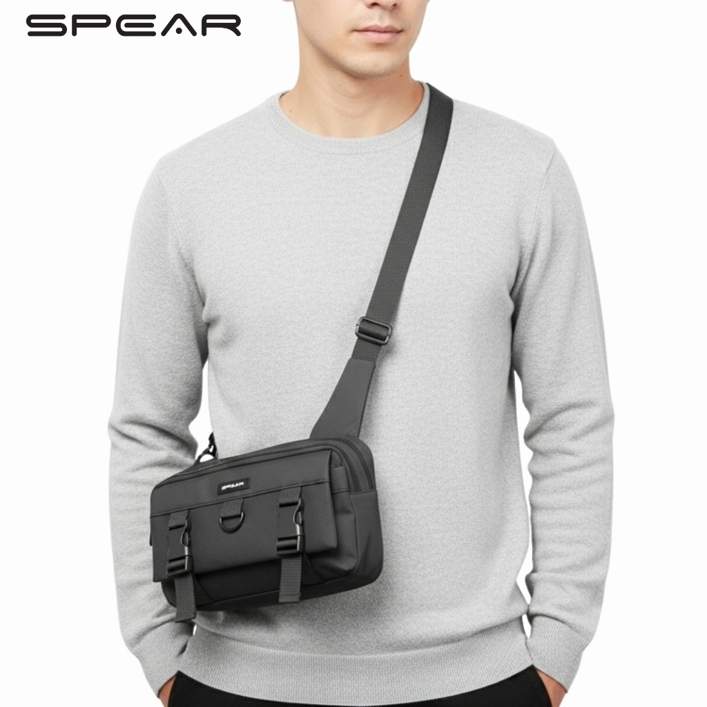SPEAR Tas Messenger Selempang & Bahu WaistBag Tas Kuliah Tas Kerja Laki Laki MB-88-7