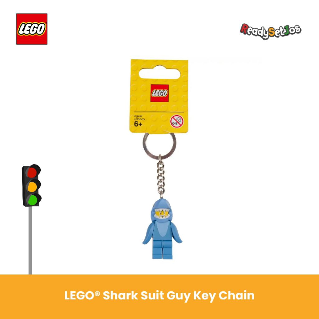 LEGO Shark Suit Guy Keychain Original 100% – Gantungan Kunci LEGO - READYSETJOS