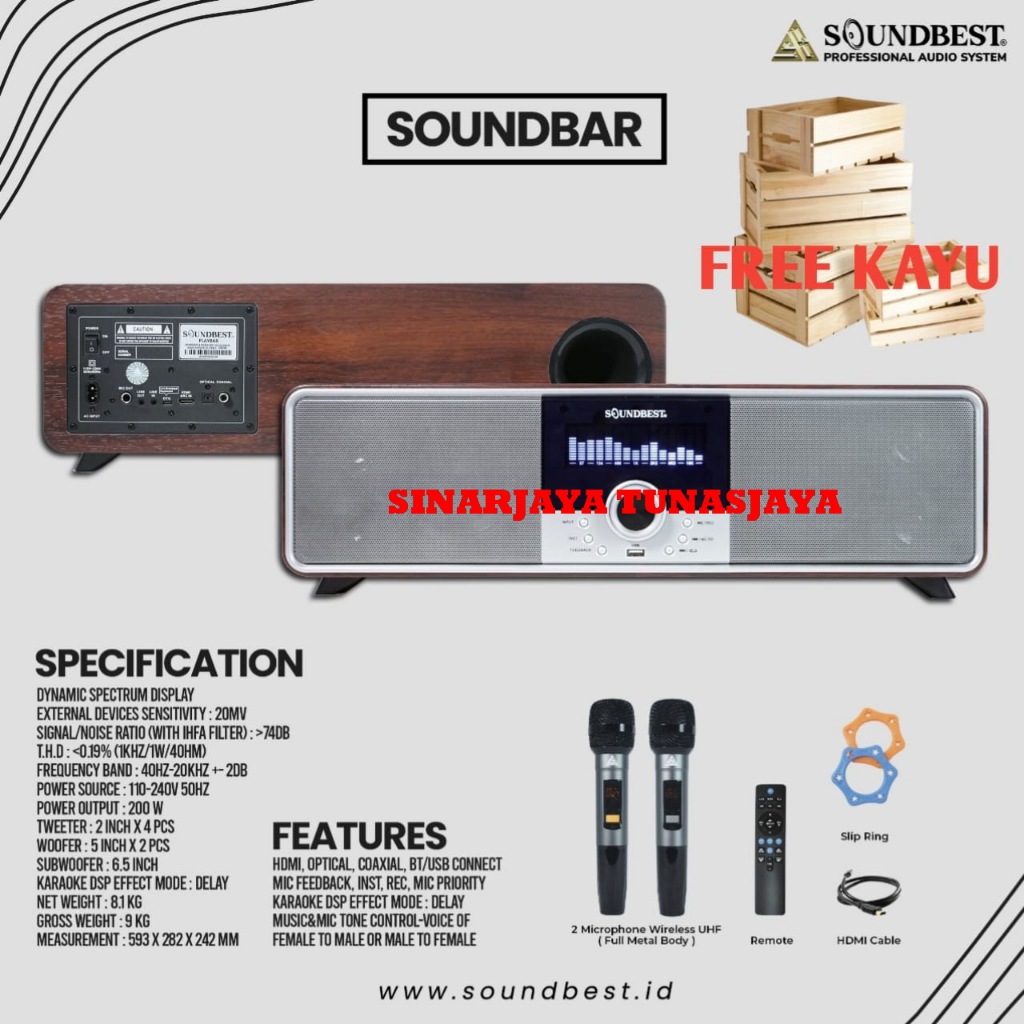 Soundbar Soundbest Playbar Original With Bluetooth