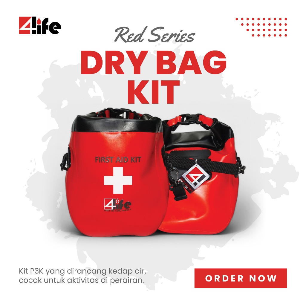 4Life First Aid Kit / Dry Bag Kit / Tas P3K Anti Air