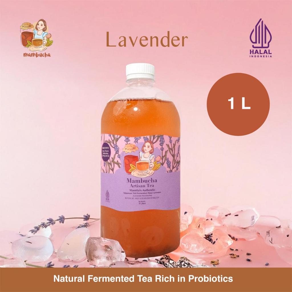 Kombucha Teh Fermentasi Lavender Mambucha 1 Liter