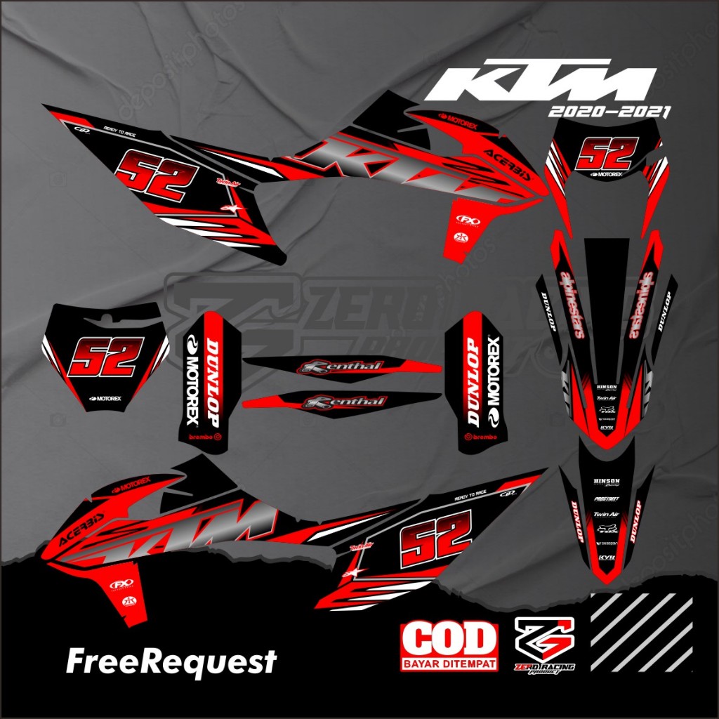Decal KTM tahun 2020 - 2021 KTM 85 full body decal KTM 250 free request Decal KTM 85/250
