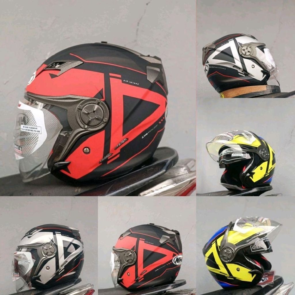 HELM GLADIATOR CORAK GRANDE DOBLE VISOR, HELM NHK GLADIATOR ORIGINAL