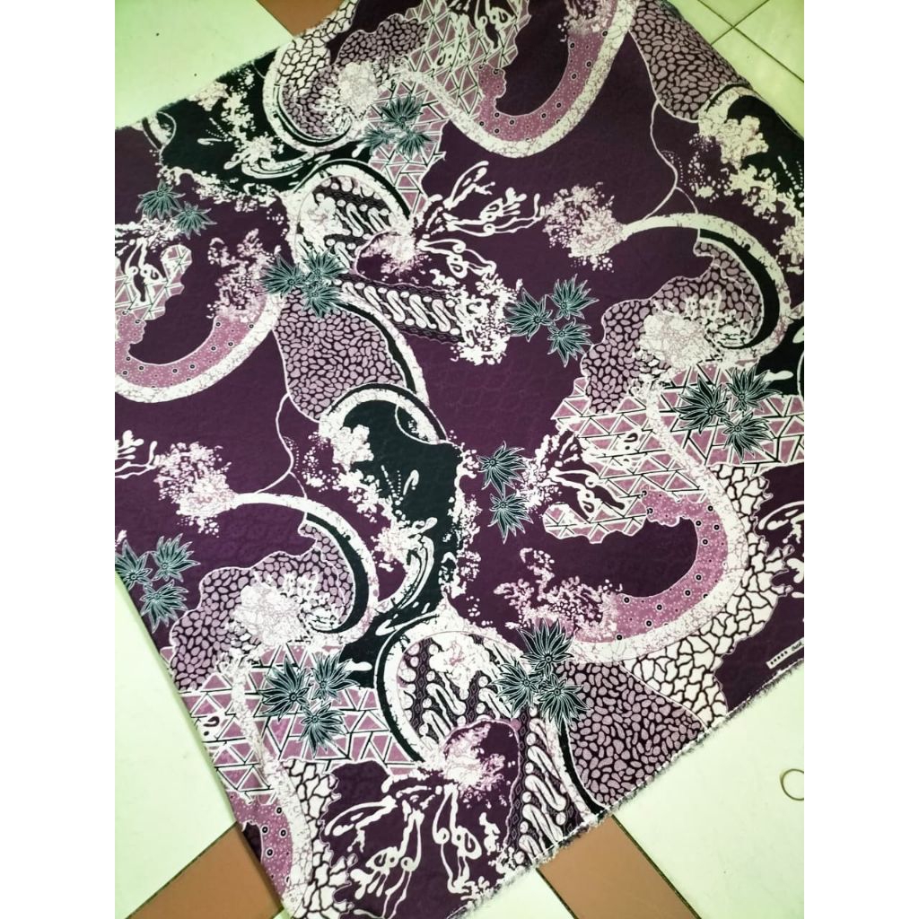 bahan kain batik meteran jenis bahan ( Dolby )