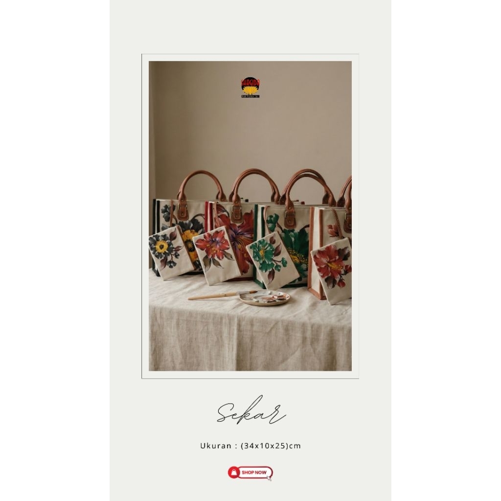 Tas Lukis Sekar Bag SHAGIDA • Souvenir & Oleh - oleh Khas Bali