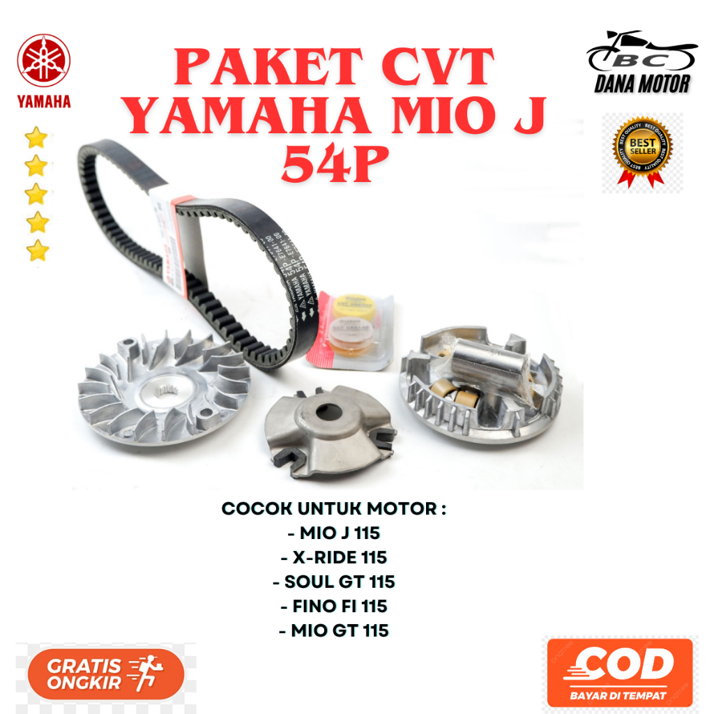 Paket Kirian Mio Gt Ori / Paket Kirian Mio J / Paket CVT Yamaha Xride Original Premium - 54P