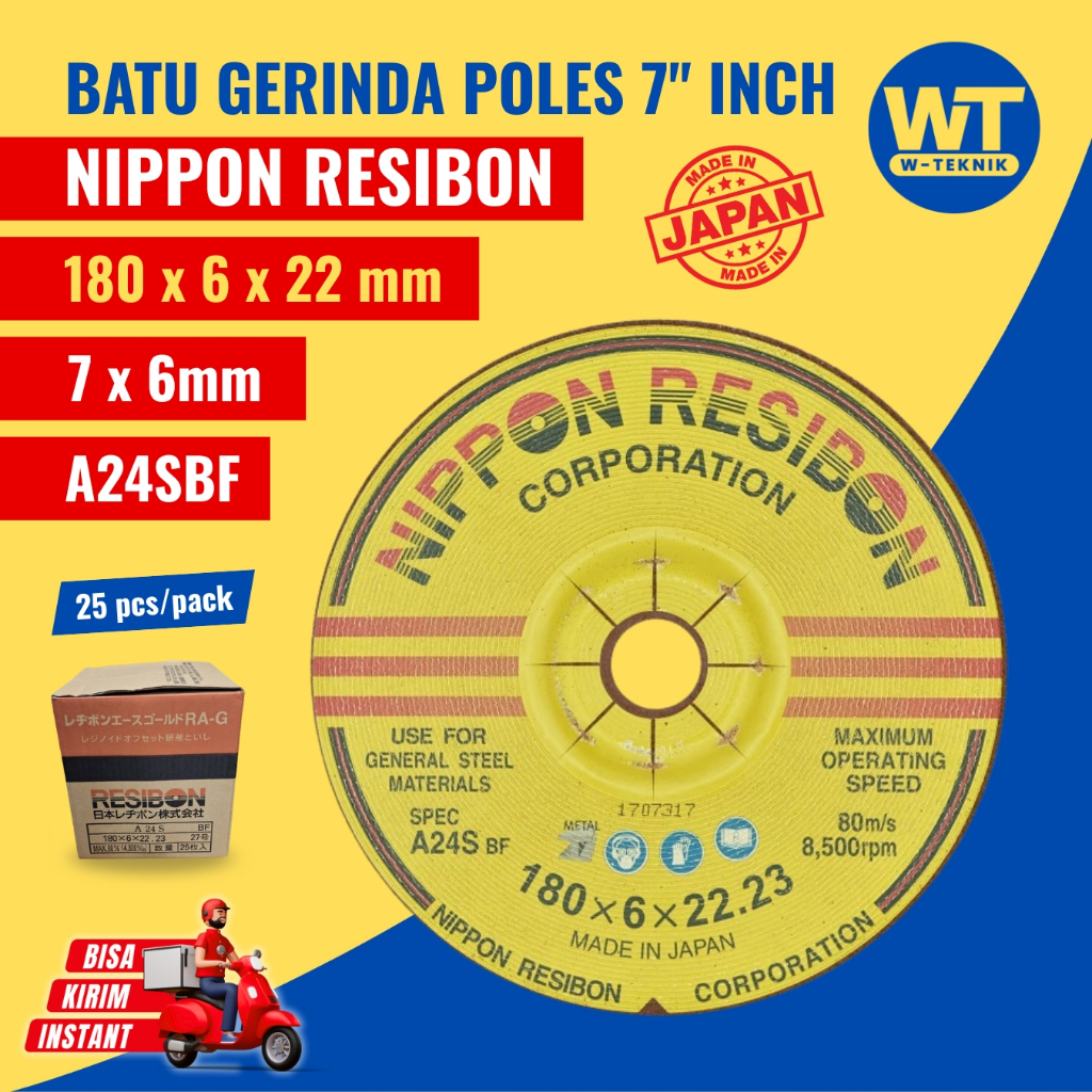 Nippon Resibon Batu Gerinda Poles  7'' Inch