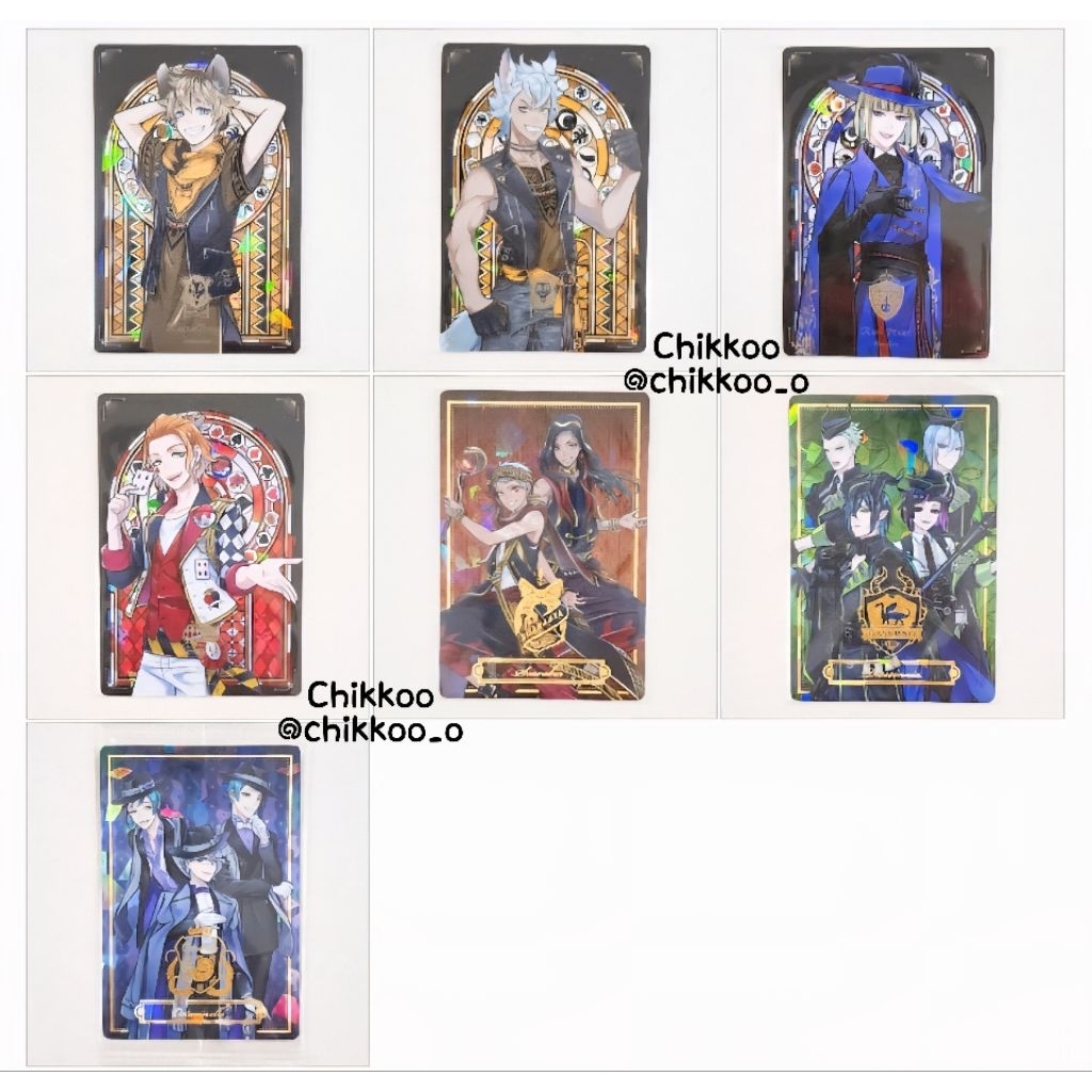 Twisted Wonderland Twin Hologram Wafer Metal Card