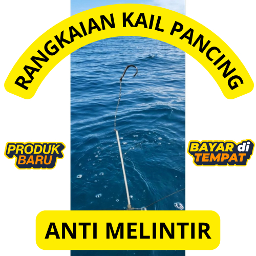 SET Rangkaian Kail Pancing Anti Melintir Dasaran Laut