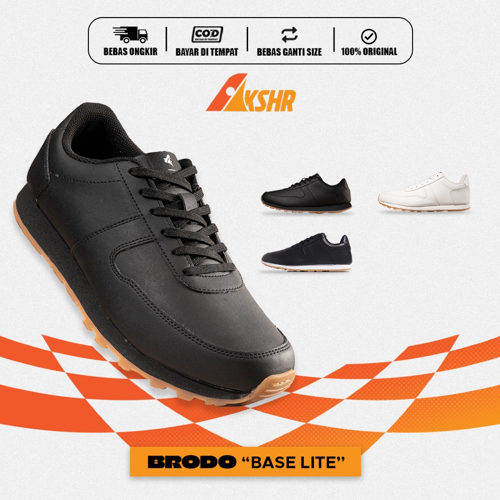 BRODO SEPATU SNEAKERS BRODO BASE LITE UNISEX PRIA WANITA